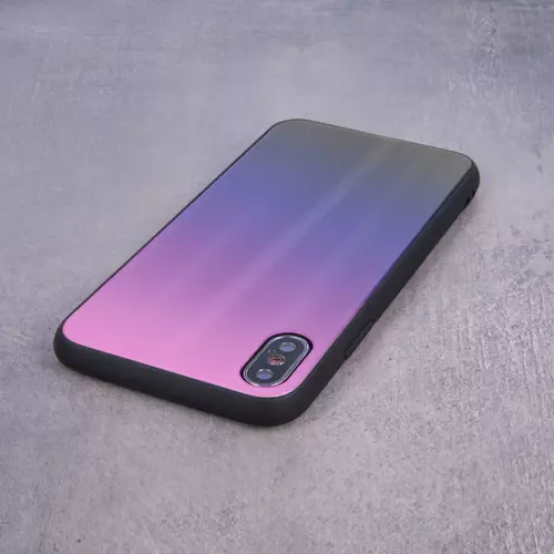 Telefontok Samsung Galaxy A20 - pink-fekete üveg hátlaptok