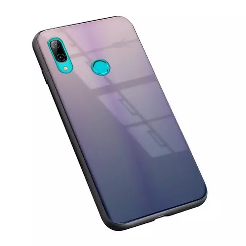 Telefontok Huawei P Smart 2019 - barna-fekete üveg hátlaptok