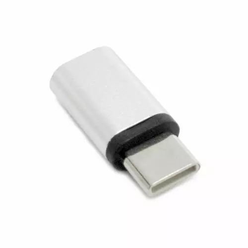 Adapter: Micro USB -TYPE-C - ezüst adapter