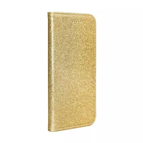 Telefontok Samsung Galaxy A10 - arany Shiny mágneses szilikon keretes könyvtok