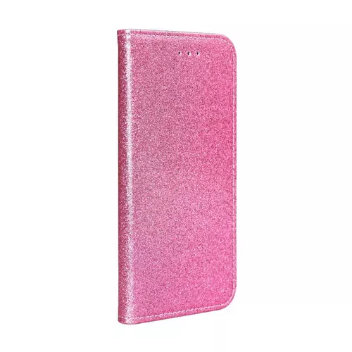 Telefontok Samsung Galaxy A10 - pink Shiny mágneses szilikon keretes könyvtok