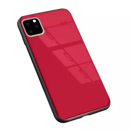Telefontok iPhone 11 - Forcell piros üveg hátlaptok