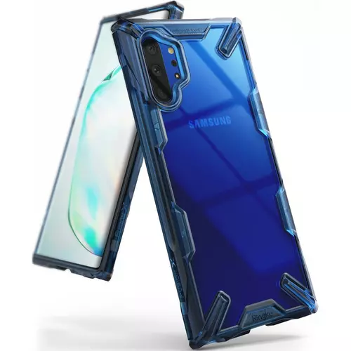 Telefontok Samsung Galaxy NOTE 10+ (NOTE 10 Plus) - Ringke Fusion X Design kék ütésálló tok