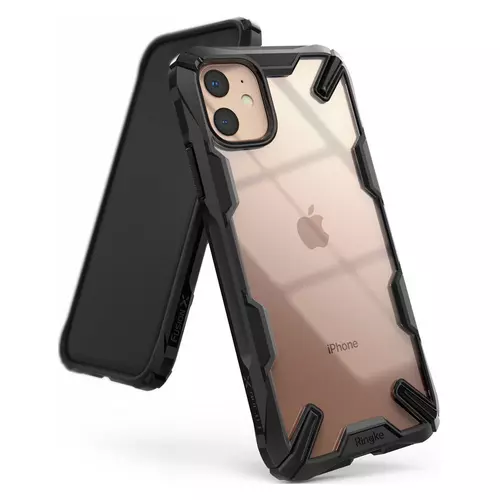 Telefontok iPhone 11 - Ringke Fusion X Design fekete ütésálló tok