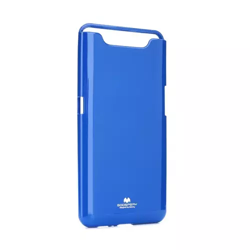 Telefontok Samsung Galaxy A80 - Mercury Jelly kék csillámos szilikon tok