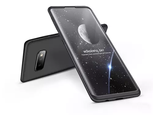 Telefontok Samsung Galaxy S10e hátlap - GKK Protection 3in1 - fekete