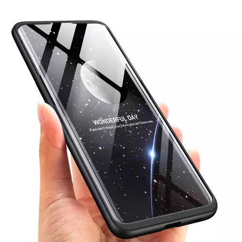 Telefontok Samsung Galaxy A80 hátlap - GKK Protection 3in1 - fekete