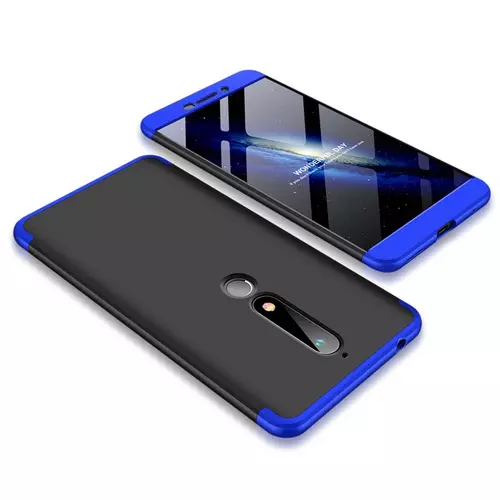 Telefontok Nokia 6.1 - hátlap GKK Protection 3in1 - kék-fekete
