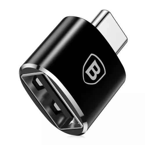 Adapter: BASEUS CATOTG-01 - USB bemenet TYPE-C kimenet, fekete adapter