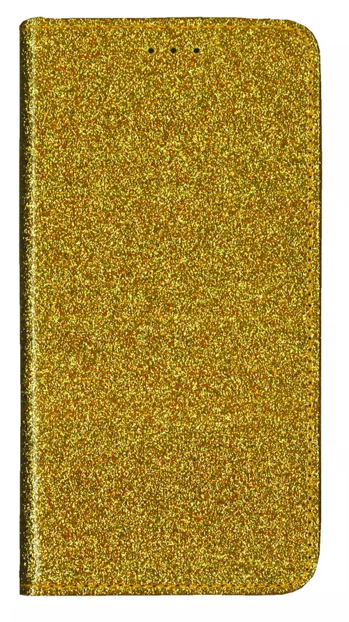 Telefontok iPhone 11 - arany Shiny mágneses szilikon keretes könyvtok