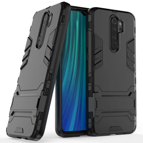 Telefontok Xiaomi Redmi Note 8 Pro - Armor Stand fekete ütésálló hátlap tok