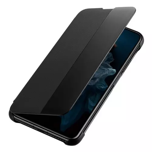Telefontok Honor 20 / Huawei nova 5T - Eredeti Huawei S-View fekete kinyitható okostok