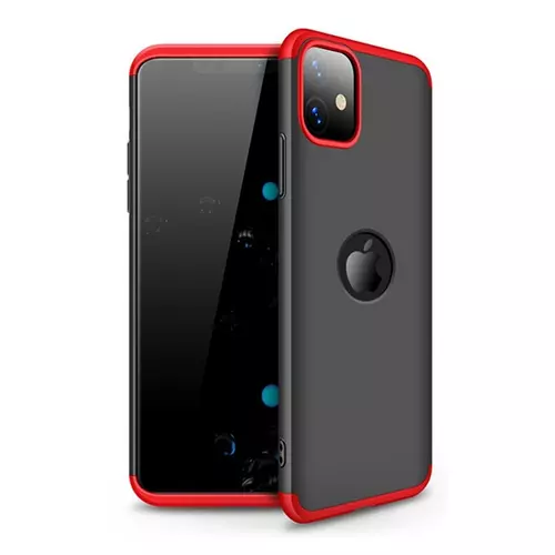 Telefontok iPhone 11 - hátlap GKK Protection 3in1 - piros-fekete