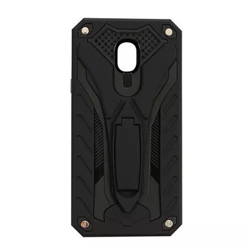 Xiaomi Redmi 8A Telefontok - Forcell PHANTOM fekete ütésálló kitámasztható hátlap tok