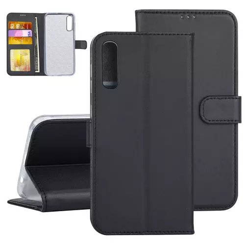Telefontok Samsung Galaxy A50 - fekete ráhajtófüles könyvtok
