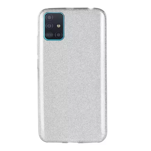 Telefontok Samsung Galaxy A51 - Ezüst Shiny tok