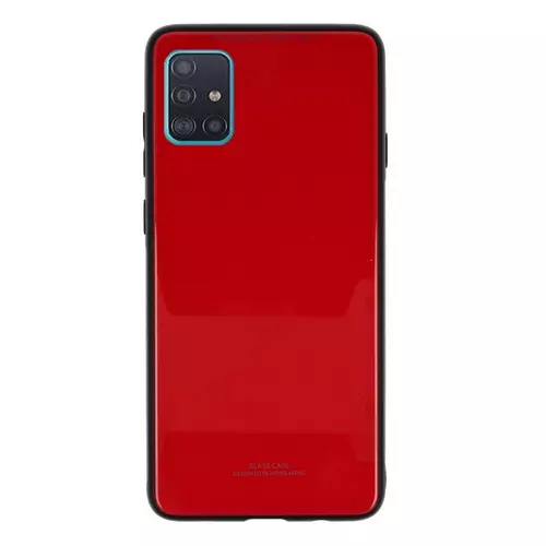 Telefontok Samsung Galaxy A51 - Forcell piros üveg hátlaptok