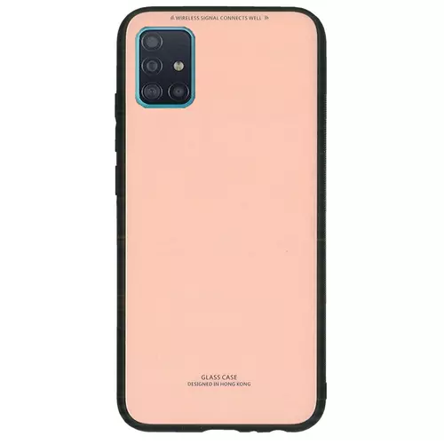Telefontok Samsung Galaxy A51 - Forcell pink üveg hátlaptok