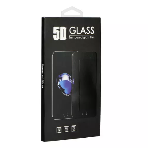 Üvegfólia Samsung Galaxy A51 - 5D full glue, kemény tokbarát fólia fekete kerettel