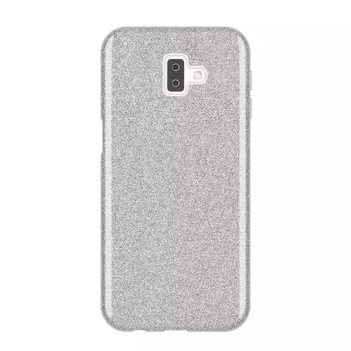 Telefontok Samsung Galaxy J6 2018 - ezüst Shiny tok