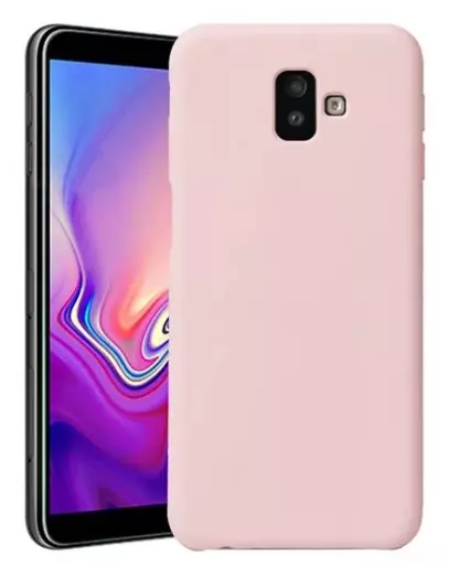 Telefontok Samsung Galaxy J6+ (J6 Plus) - pink pastel szilikon tok