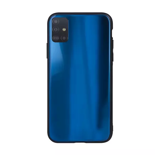 Telefontok Samsung Galaxy A71 - kék üveg hátlaptok