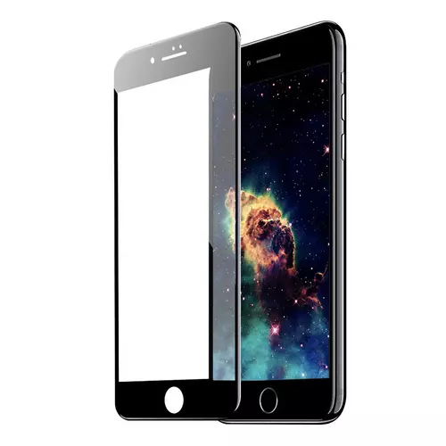 Üvegfólia iPhone 7 Plus / 8 Plus - fekete 5D full glue üvegfólia