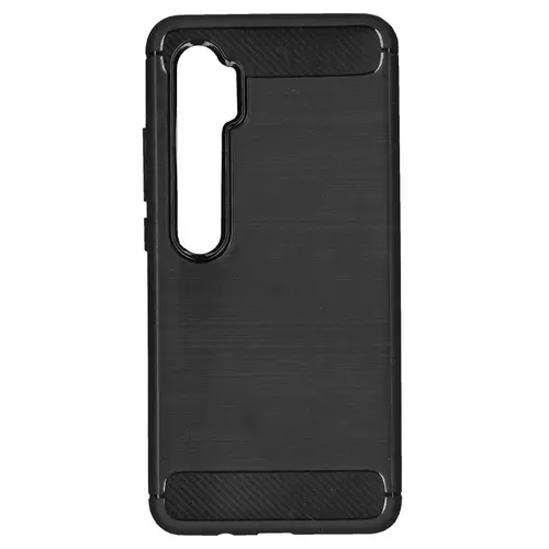 Telefontok Xiaomi Mi Note 10 / Mi Note 10 Pro - Forcell Fiber Carbon fekete szilikon tok