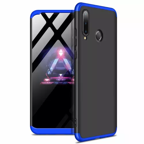 Telefontok Huawei P30 Lite - GKK Protection 3in1 - fekete-kék hátlaptok