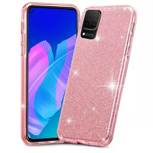 Telefontok Huawei P40 Lite - TECH-PROTECT pink shiny szilikon hátlap tok