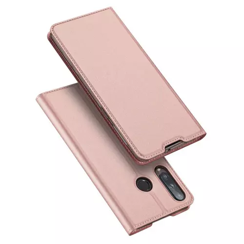 Telefontok Huawei P40 Lite E - Dux Ducis rosegold flipcover tok