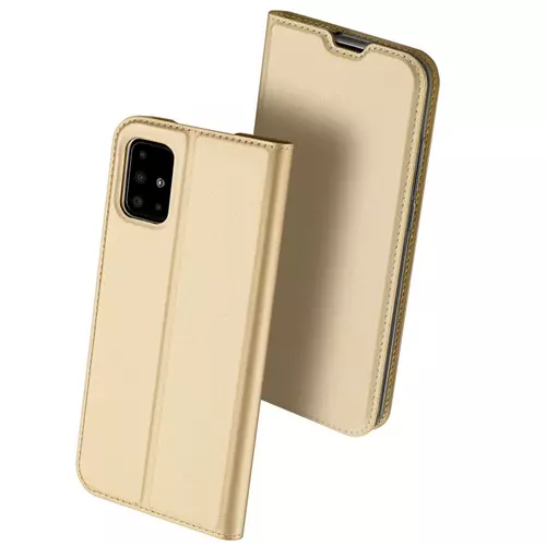 Telefontok Samsung Galaxy S20 - Dux Ducis arany flipcover tok