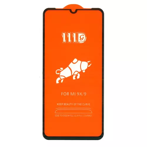 Üvegfólia Xiaomi Mi 9T / Mi 9T Pro / Redmi K20 / Redmi K20 Pro - fekete tokbarát Slim 3D üvegfólia