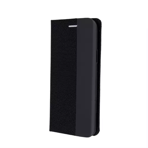 Telefontok Samsung Galaxy A51 - Senseo fekete mágneses szilikon keretes könyvtok