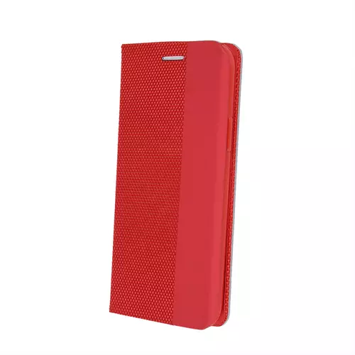 Telefontok Samsung Galaxy A51 - Senseo piros mágneses szilikon keretes könyvtok