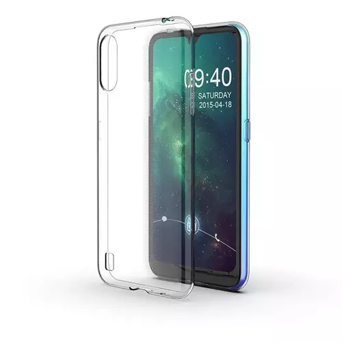 Telefontok Samsung Galaxy A01 - 2 mm-es átlátszó szilikon tok