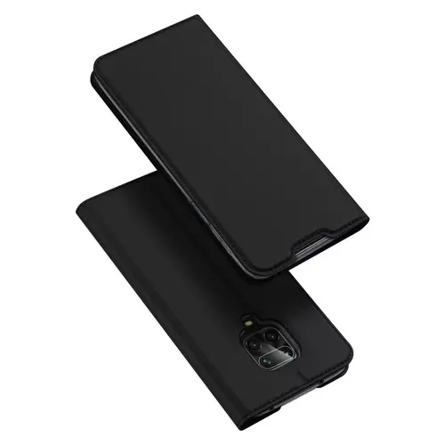 Telefontok Xiaomi Redmi Note 9S - Dux Ducis fekete flipcover tok