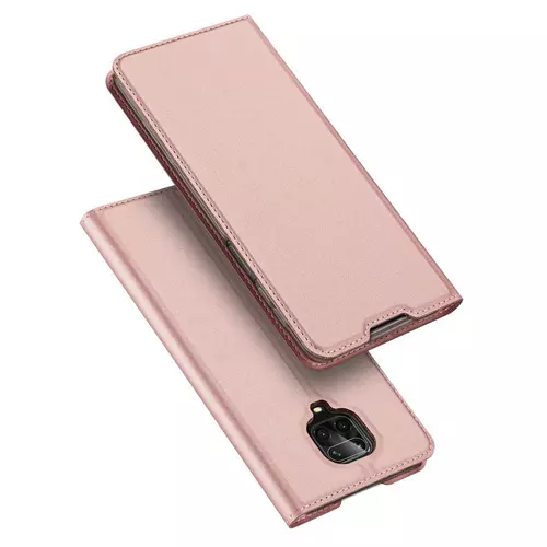 Telefontok Xiaomi Redmi Note 9S - Dux Ducis rose gold flipcover tok