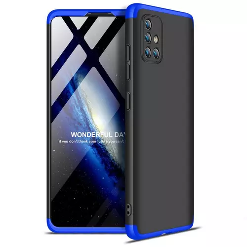 Telefontok Samsung Galaxy A71 - hátlaptok GKK Protection 3in1 - fekete-kék