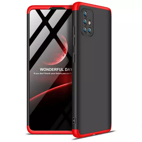 Telefontok Samsung Galaxy A51 - hátlaptok GKK Protection 3in1 - fekete-piros