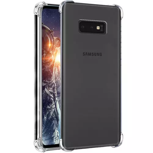 Telefontok Samsung Galaxy S10e - ütésálló átlátszó szilikon tok