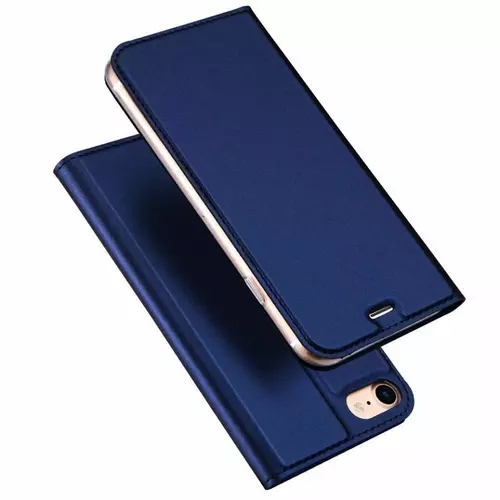 Telefontok iPhone 7 / 8 / SE 2020 - Dux Ducis kék flipcover tok