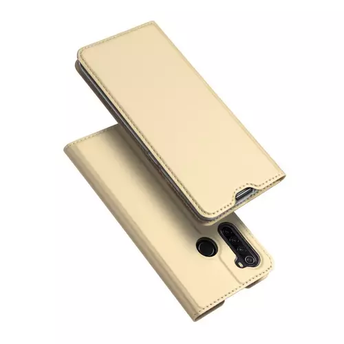 Telefontok Xiaomi Redmi Note 8T - Dux Ducis arany flipcover tok