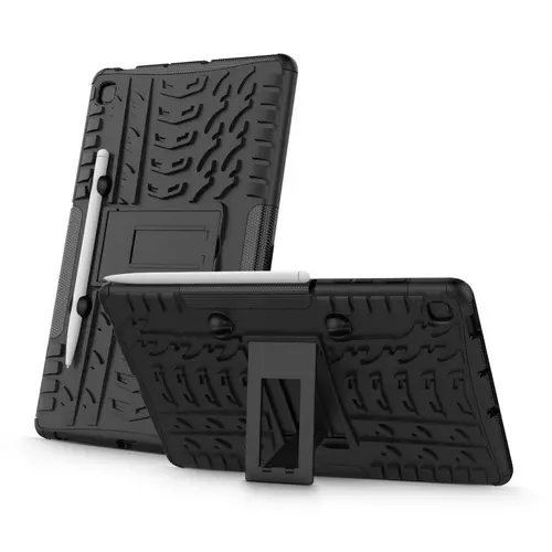 Tablettok Samsung Galaxy Tab S6 Lite 2020 /2022 (SM-P610, SM-P615, SM-P613, SM-P619) - Armorlok ütésálló, kitámasztható, fekete tablet tok