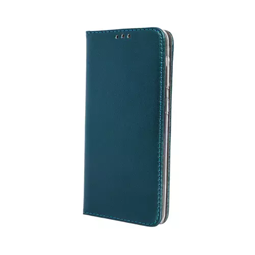 Telefontok Samsung Galaxy A21s - Smart Magnetic zöld szilikon keretes mágneses könyvtok