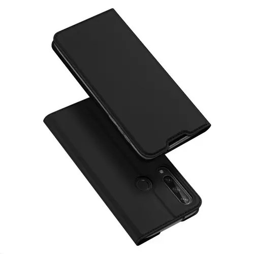 Telefontok Huawei Y6p - Dux Ducis fekete flipcover tok