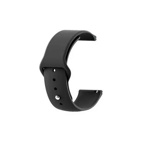 Samsung Galaxy Watch Active 2 (44mm) okosóra szíj - TACTICAL fekete szilikon szíj
