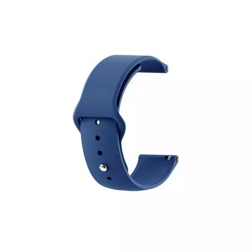 Samsung Galaxy Watch Active 2 (44mm) okosóra szíj - TACTICAL kék szilikon szíj