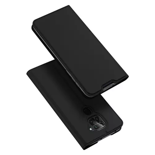 Telefontok Xiaomi Redmi Note 9 / Xiaomi Redmi 10X 4G - Dux Ducis fekete flipcover tok