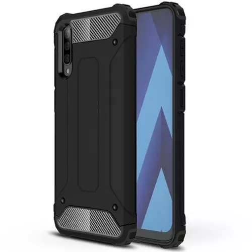 Telefontok Samsung Galaxy A50s - Forcell ARMOR fekete ütésálló tok